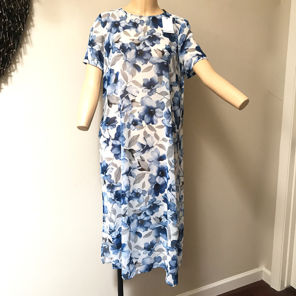Calvin Klein Chifon Maxi tunic cover up